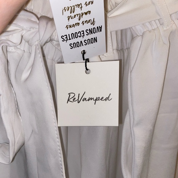 NWT White high rise pants - Picture 3 of 4